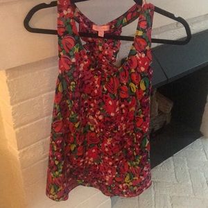 Lilly Pulitzer ruffle back tank